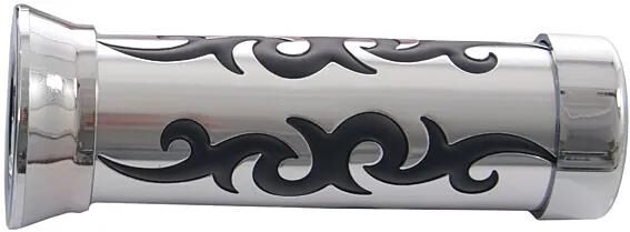 Une poignée en caoutchouc tribal pr. boucle de retenue triba chrome-noir