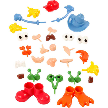 Parties du corps de l'entreprise Creativ, taille 0,8-6,8 cm, différentes couleurs, 26 pièces 1 boîte