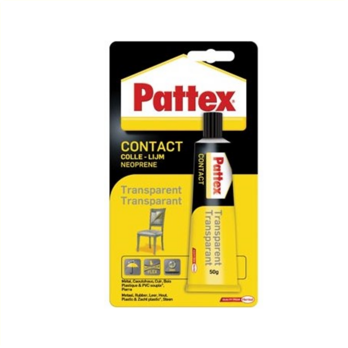 Pattex adhésif contact patex 50gr transparent