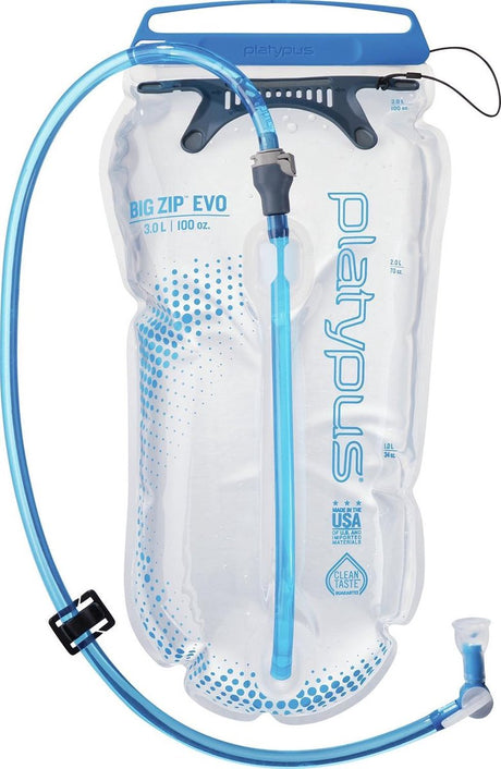 Sac à eau Platypus big zip evo 3l - pour les routards, les randonneurs et les vététistes