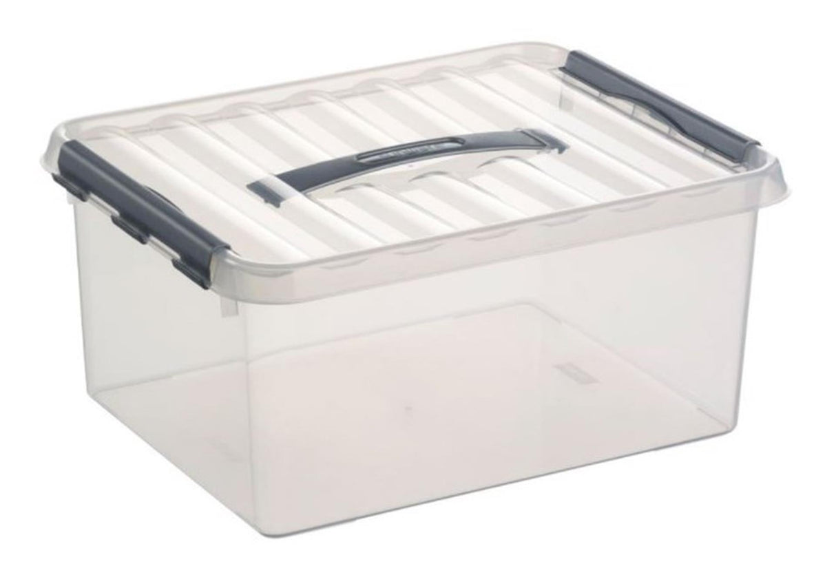Sunware q-line boîte de rangement 15l transparente | 3 pièces