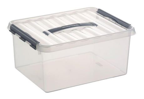 Sunware q-line boîte de rangement 15l transparente | 3 pièces
