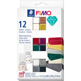 Effet Fimo®, différentes couleurs, 12x25 gr 1 boîte