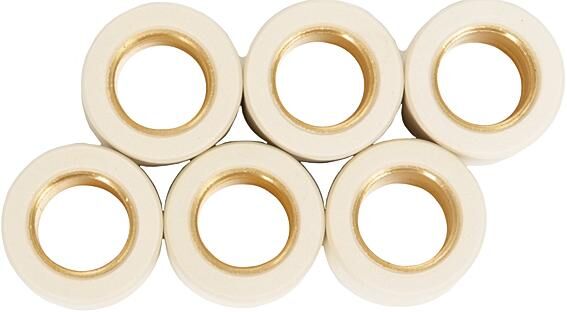 Jeu de noyaux de rouleaux de poids variomatic Rms 23x18 mm, 19,0 gr, 6 pcs.