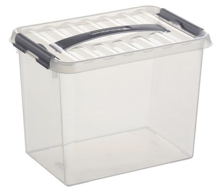 Sunware q-line boîte de rangement moyenne 9 litres transparent 30,7x20x22,3cm