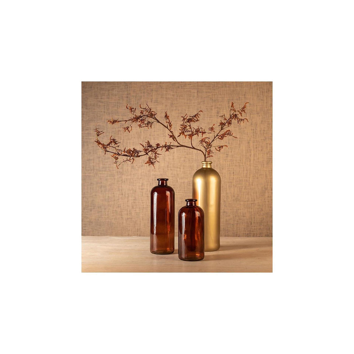Countryfield branche artificielle limonium l orange 15x20x114cm