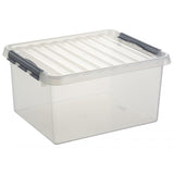 Sunware q-line boîte de rangement 36l transparente | 3 pièces