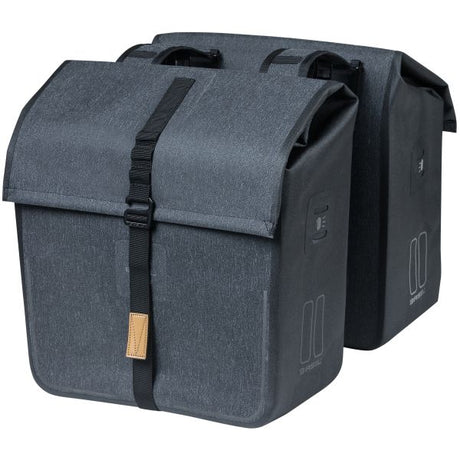 Basil Urban Dry Double Bicycle Bag - Gris, 50L