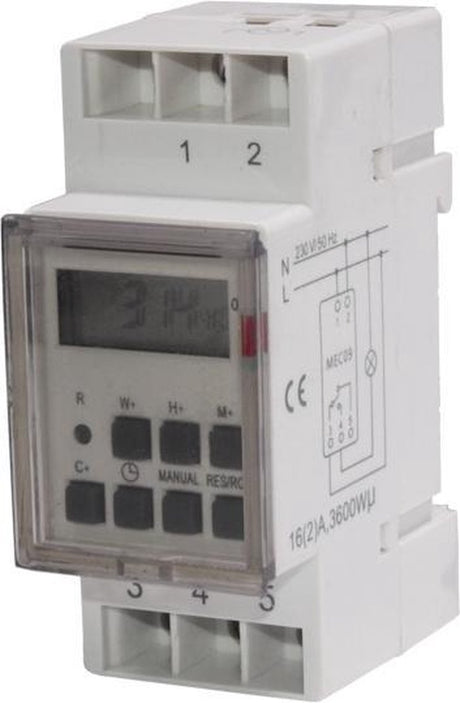 Maclean mce09 - minuterie numérique - minuterie 220-240 v