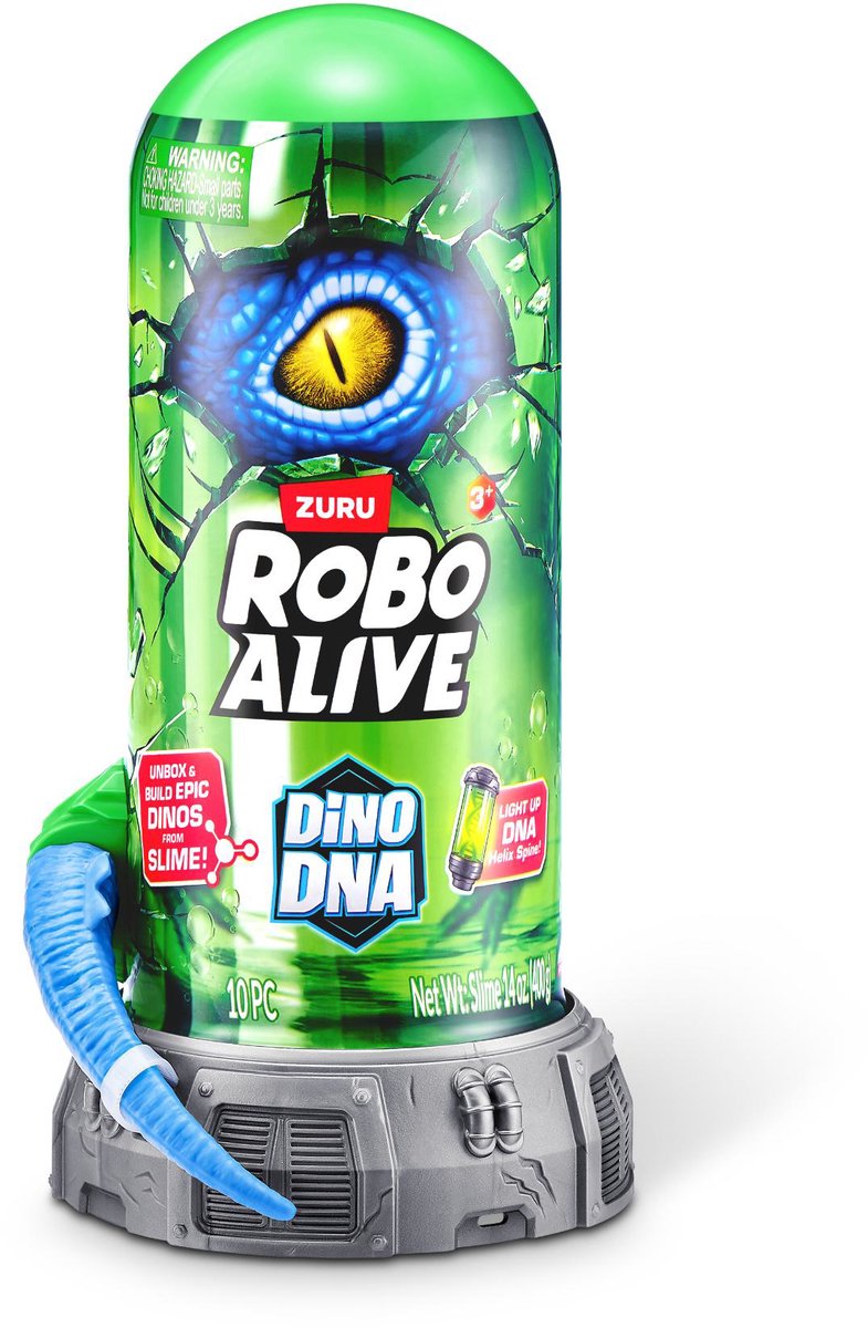 Robo Alive DNA Dino Play Set en tube assorti