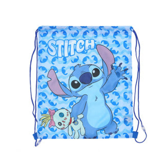 Sac de natation Stitch gym bleu 40x35 cm