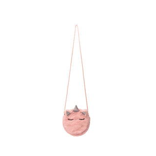 No brand Sac bandoulière Licorne Fluffy Rose | 4 pièces
