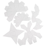 Moules Creativ company, formes géométriques, h: 6-13 cm, transparent, 5 pièces 1 boîte