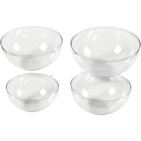 Creativ company plastic mold forms transparent, 4st.
