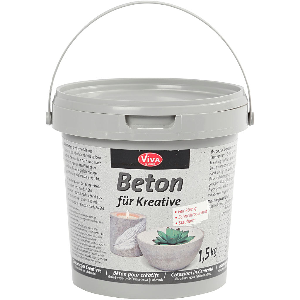 Viva decor hobby béton, gris, 1500 gr 1 boîte