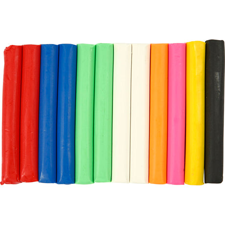 Creativ company ensemble d'argile molle de différentes couleurs, 200gr.