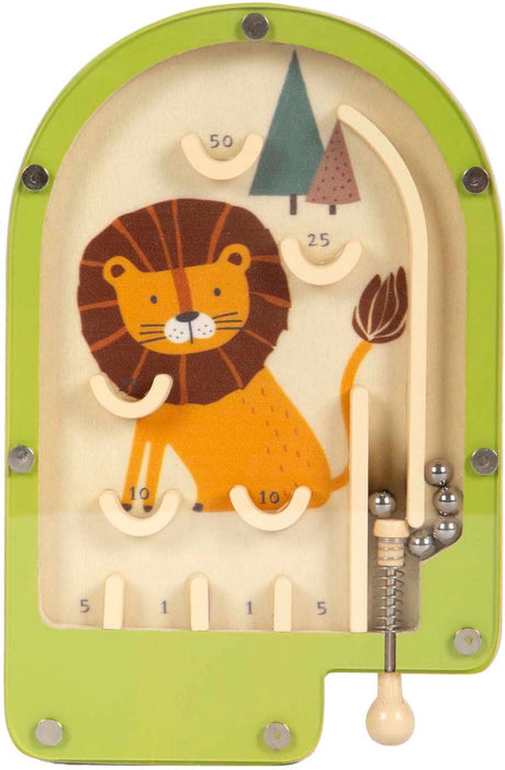 Small foot - mini jeu de flipper en bois lion