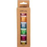 Argile pailletée Creativ company, couleurs joyeuses, 6x20 ml 1 boîte