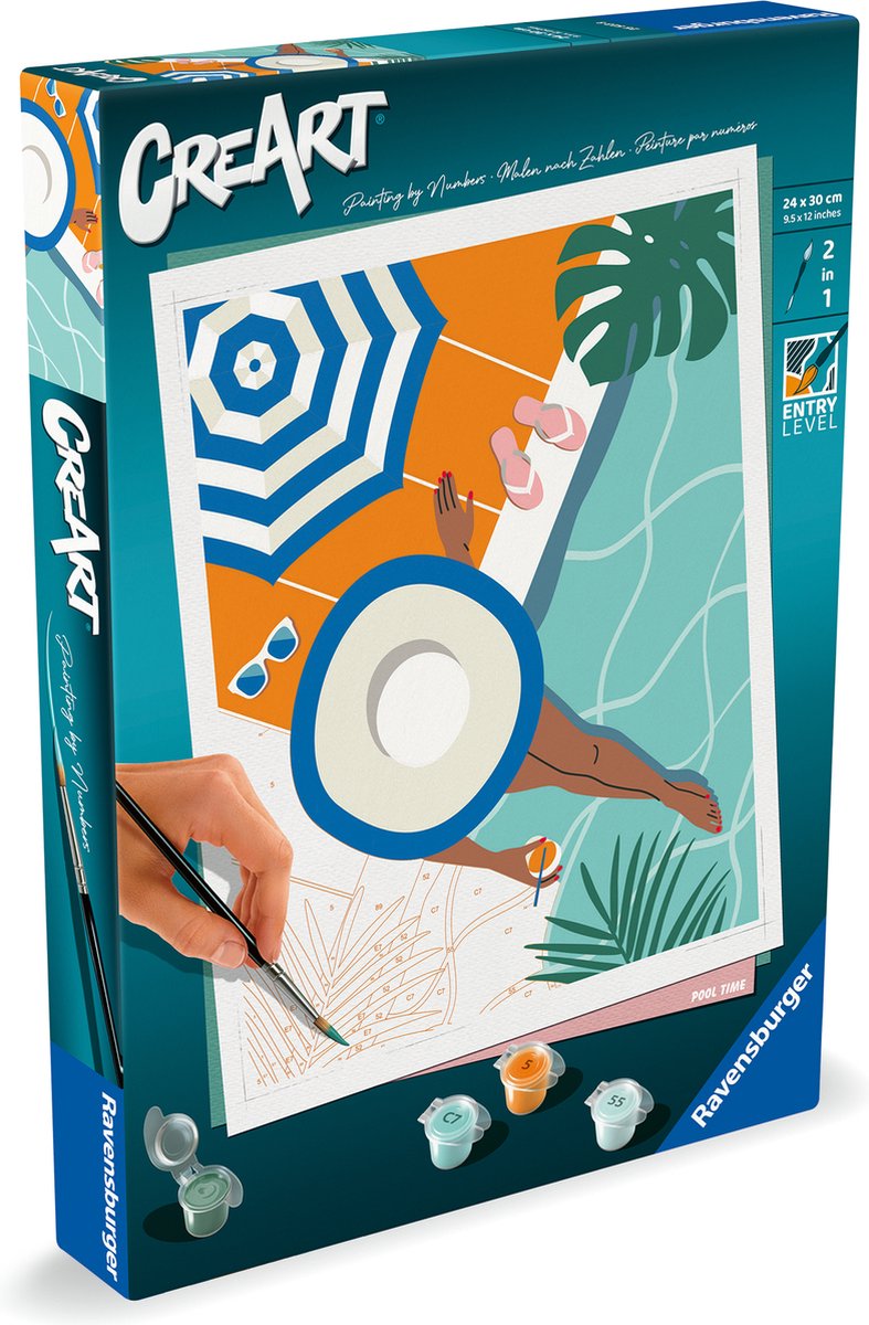 Ravensburger creart peinture par numéro - piscine