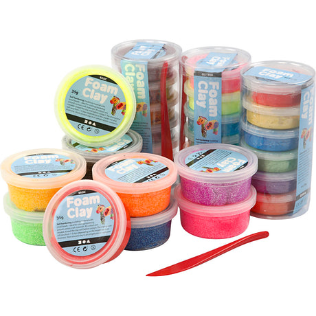 Argile mousse https: www.cchobby.nl foam-clayr-glitter-diverse-colours-28-doosje-1-doos
