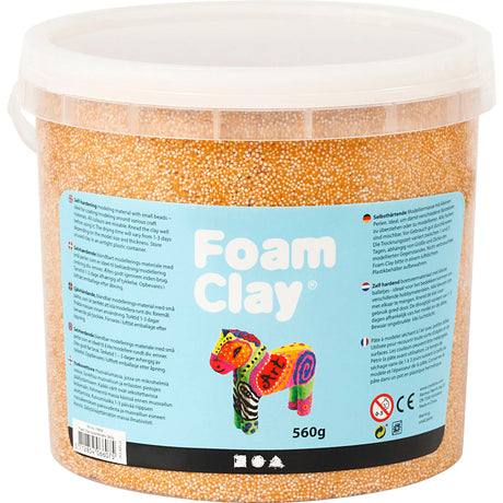 Argile en mousse - or métallique, 560gr.