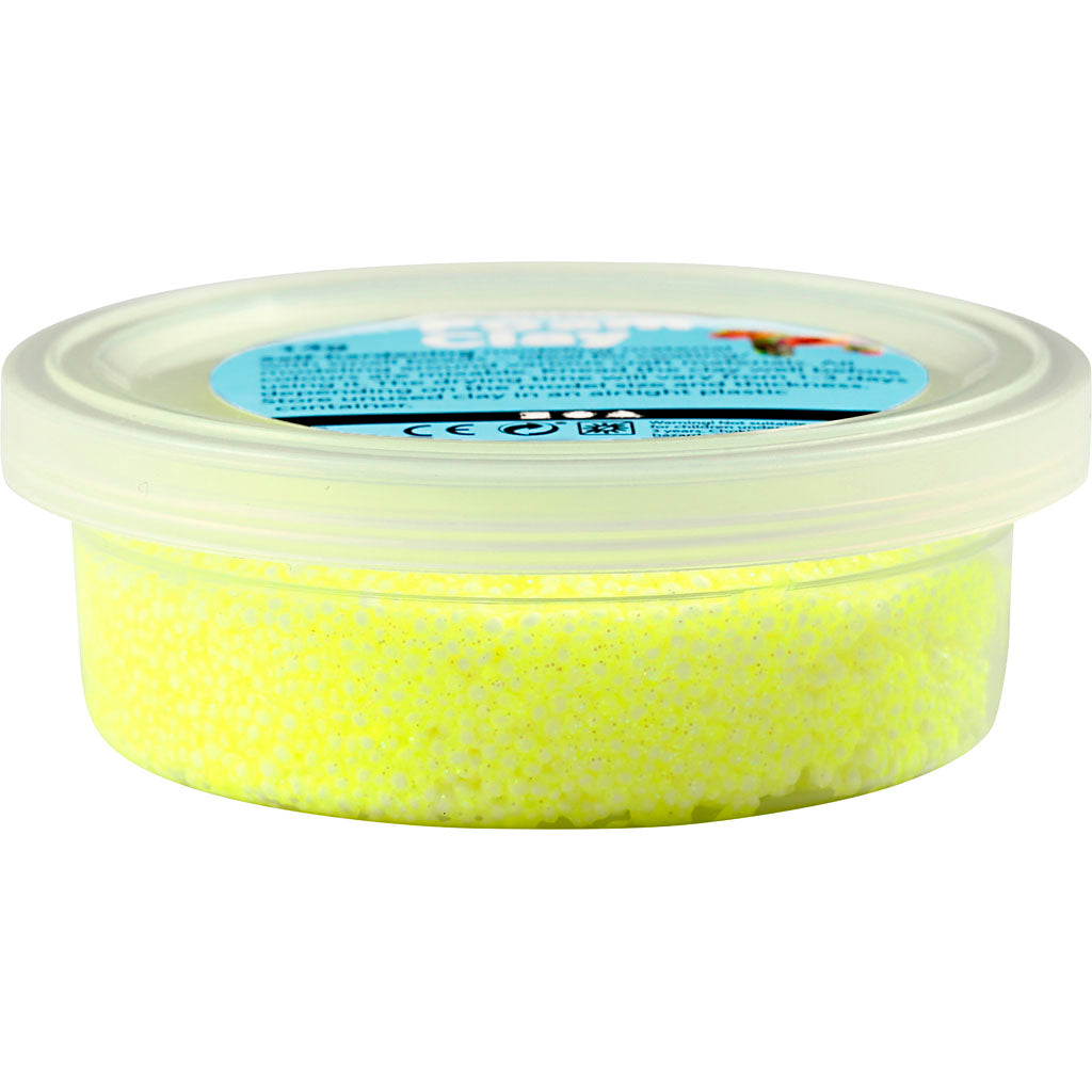 Foam Clay ®, pailletée, jaune, 35 gr 1 boîte