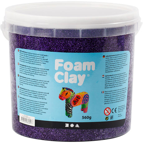 Clay en mousse - violet, 560gr.
