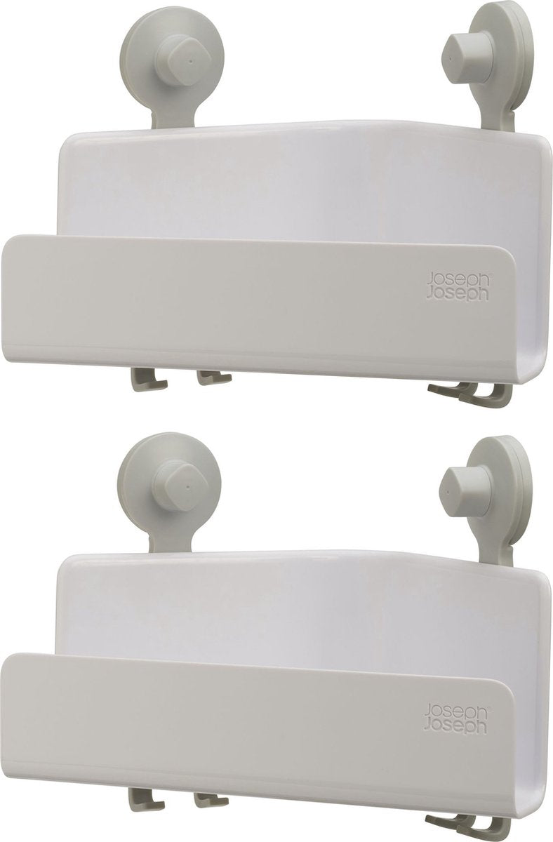 Joseph Joseph Easystore Support de douche d'angle 2 pièces avec ventouses puissantes