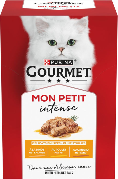 Gourmet mon petit intense - nourriture humide pour chat - volaille - 48 x 50 g