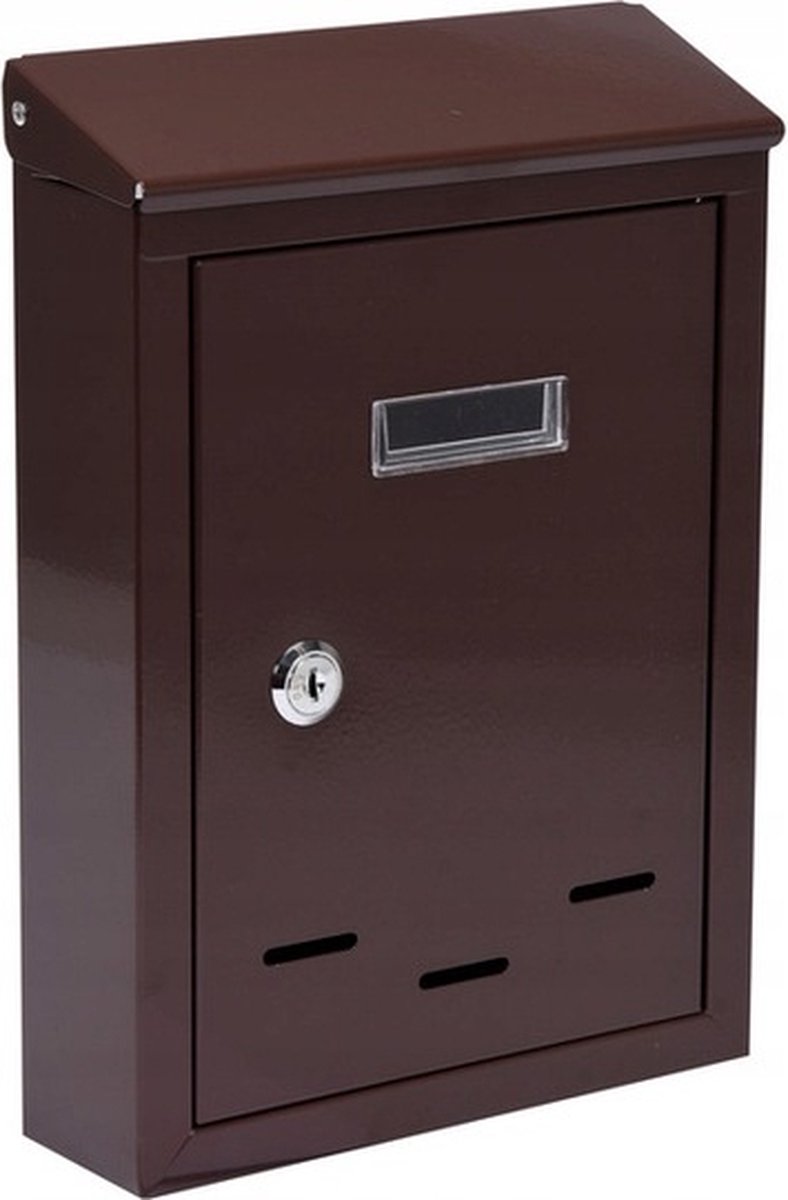 Boîte aux lettres Vorel avec 2 clés - marron - 285x200x60 mm