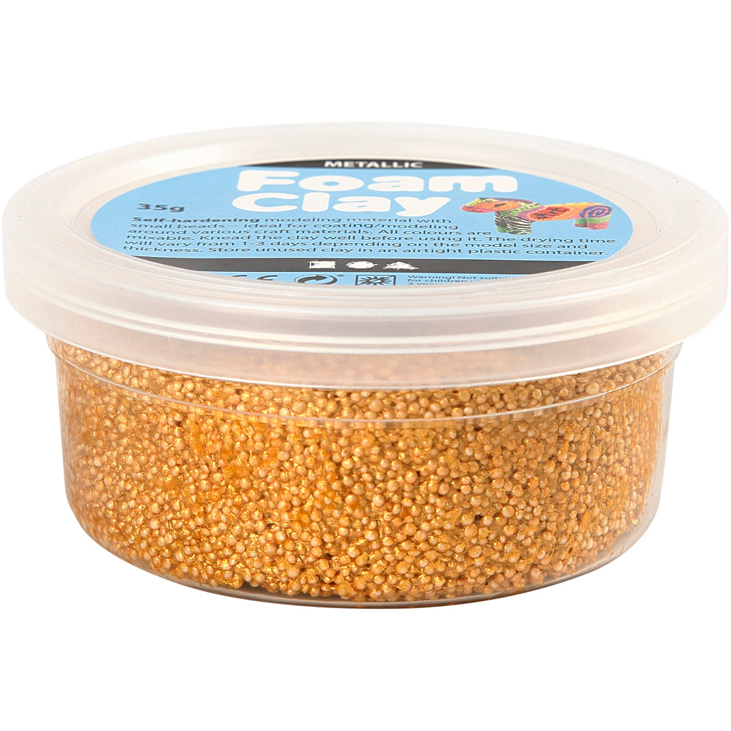 Argile en mousse - Argent métallique, 35gr.