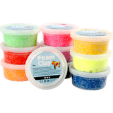 Argile mousse d'argile mousse - couleurs de base, 10x35gr