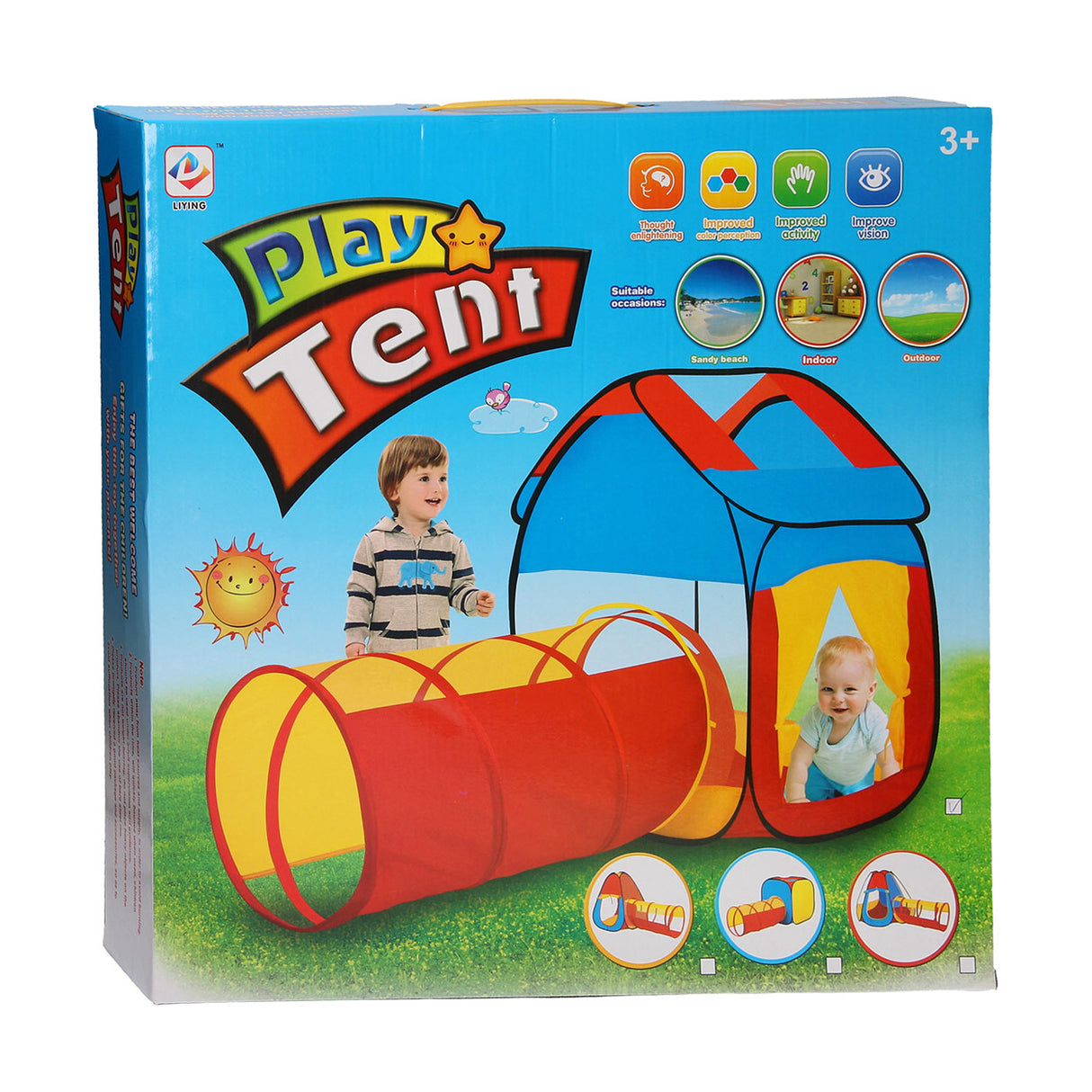 Tente de jeu avec tunnel