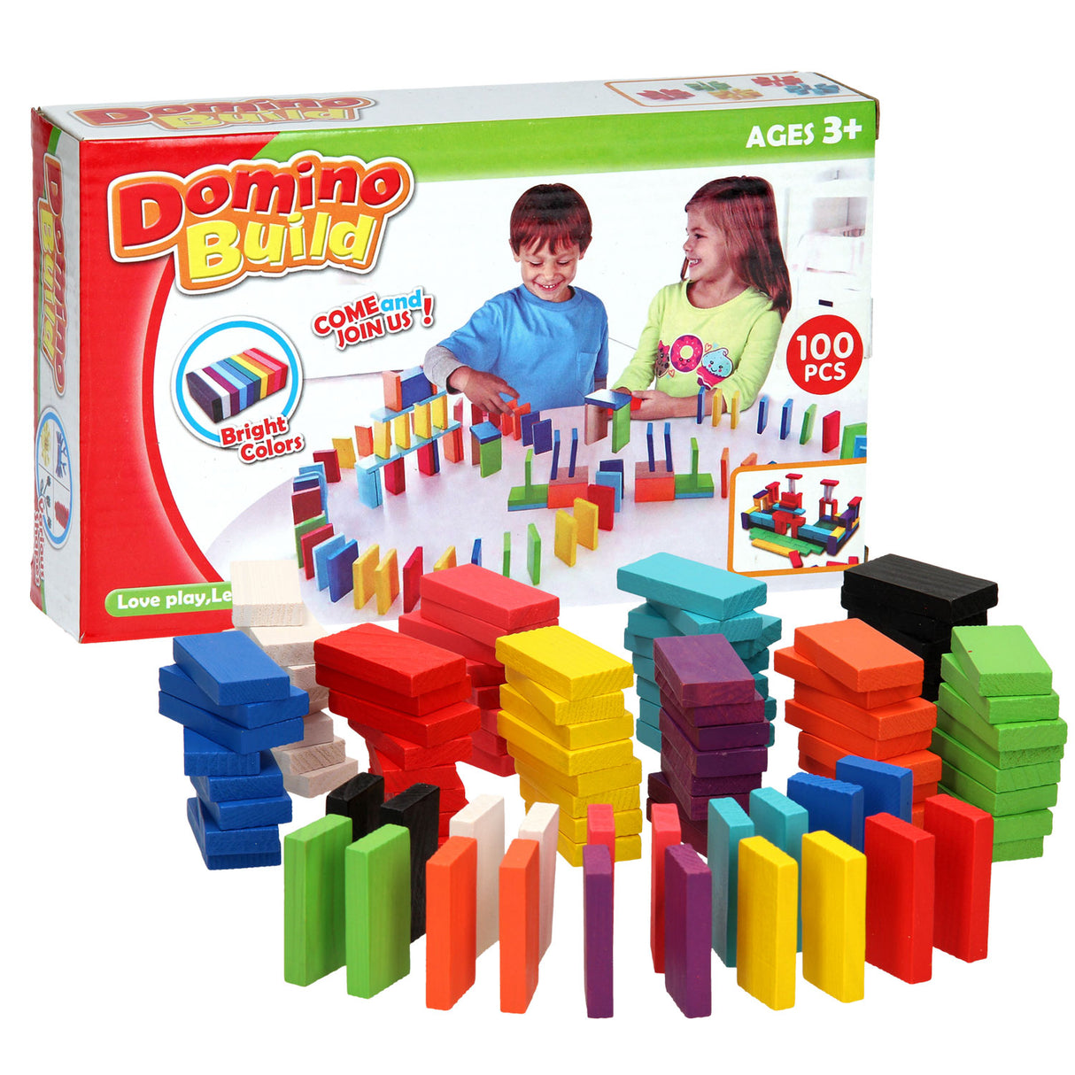 Dominos en bois, 100 pcs.