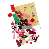 Blocs de construction 3in1 rose - moulin à vent, crabe, voiture de course, 61dlg.