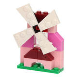 Blocs de construction 3in1 rose - moulin à vent, crabe, voiture de course, 61dlg.