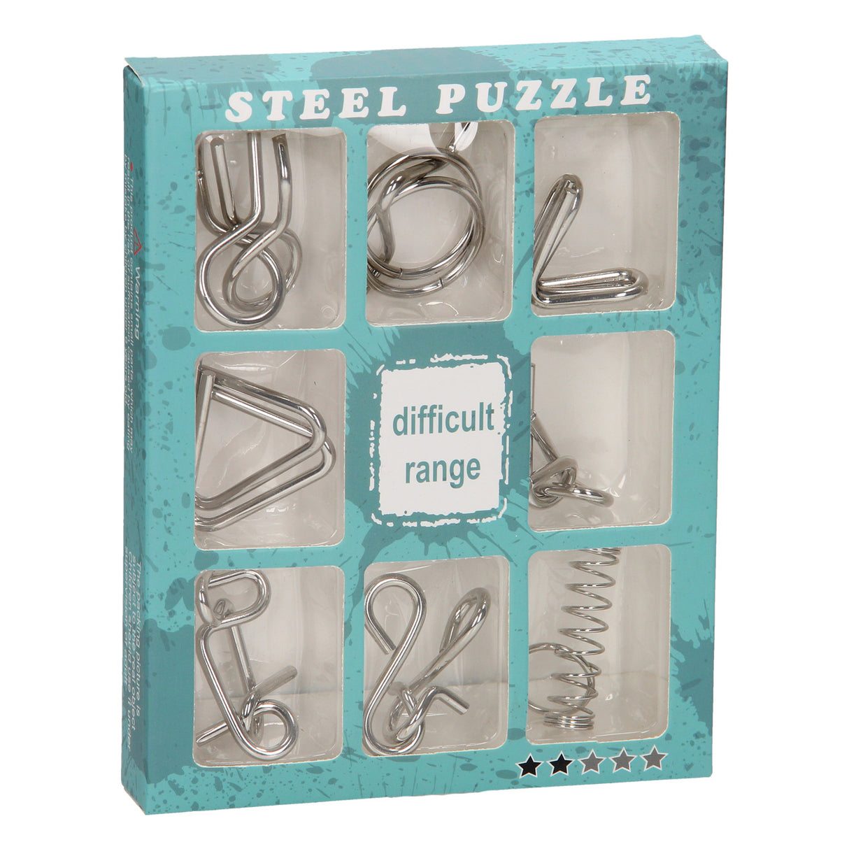 Puzzles cérébraux en métal, 9 pcs. **