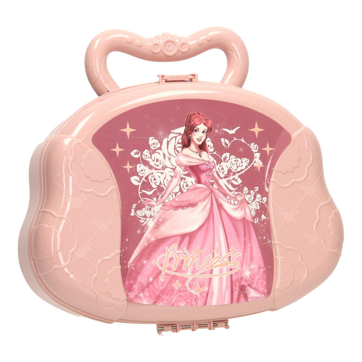 Coiffeuse Beauty Case rose dans une mallette de jeu