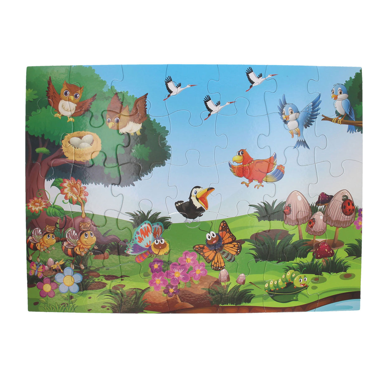 Puzzle de sol de vie extérieur, 35 mcx.