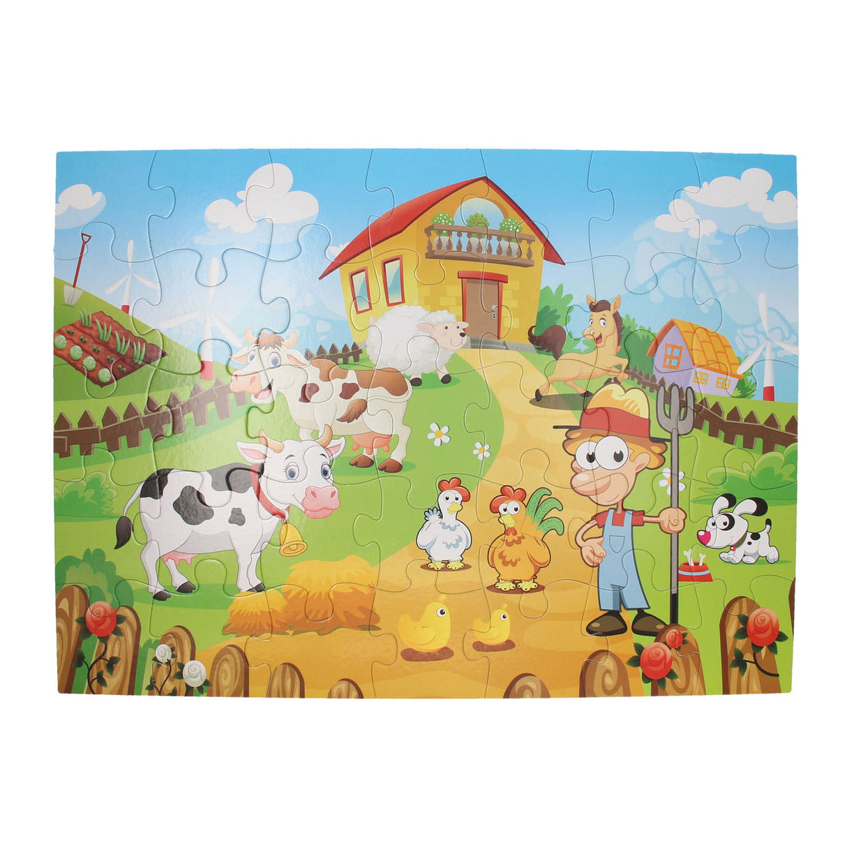 Ferme de puzzle de sol, 35 pcs.