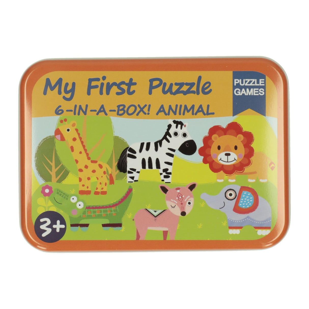 Mes 6 premiers puzzles en bronzage - Animaux sauvages