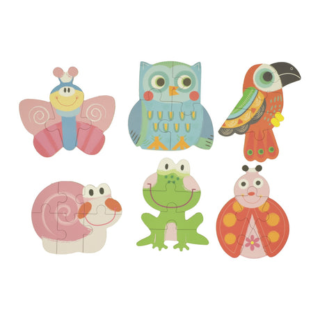 Mes 6 premiers puzzles en bronzage - Animaux