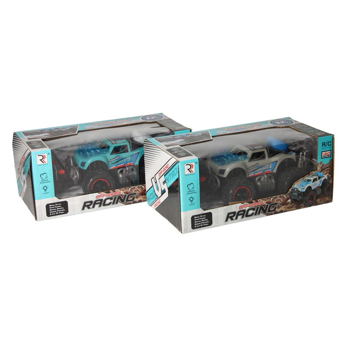 Voiture de course RC avec fonction de fumée légère