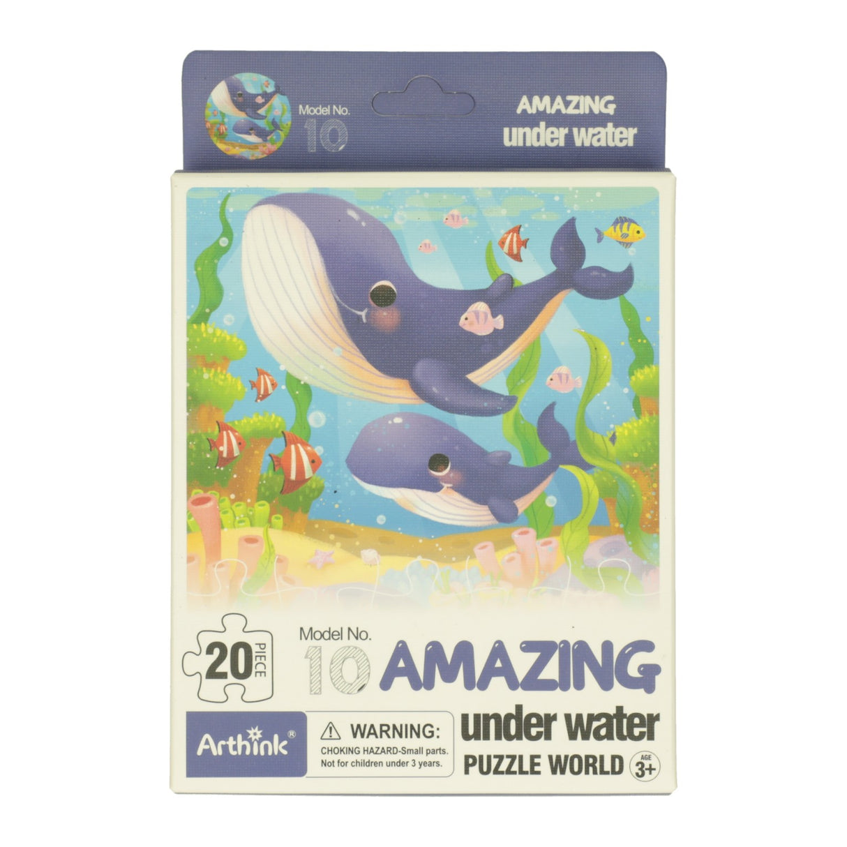 Mini puzzle monde sous-marin, 20 pcs.