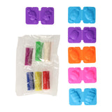 Coffret d'argile dans une boîte de rangement pour fabriquer des bonbons - 6 couleurs d'argile