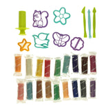 Argile en fût - 18 couleurs d'argile - 28 pièces.