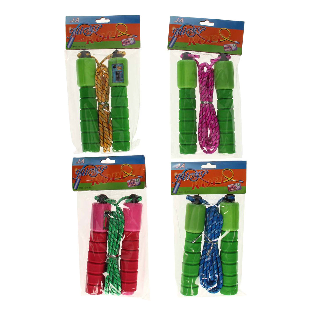 Corde à sauter bicolore avec contre-couleur