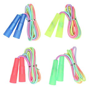 Corde à sauter avec corde arc-en-ciel