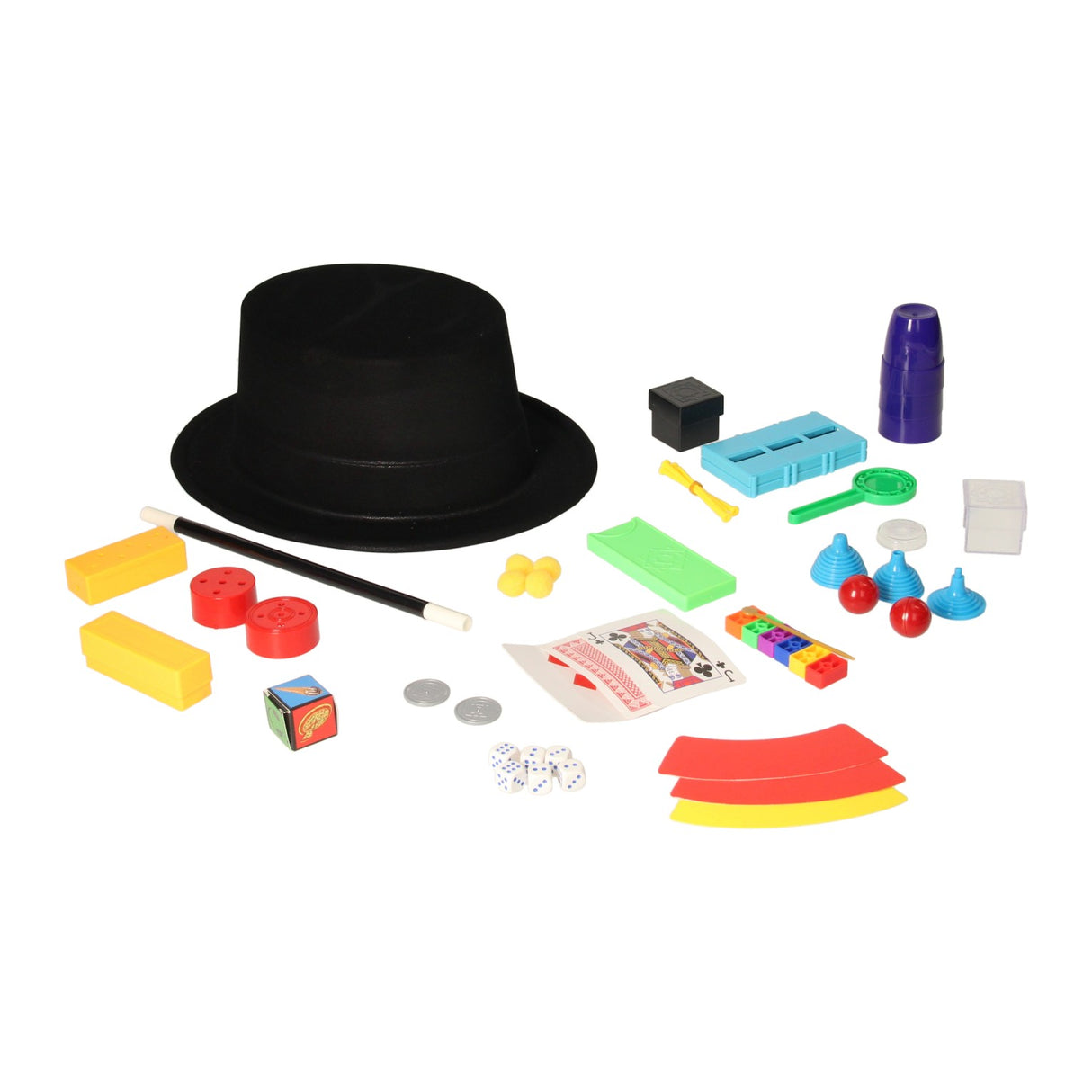 Ensemble de magie magique avec chapeau