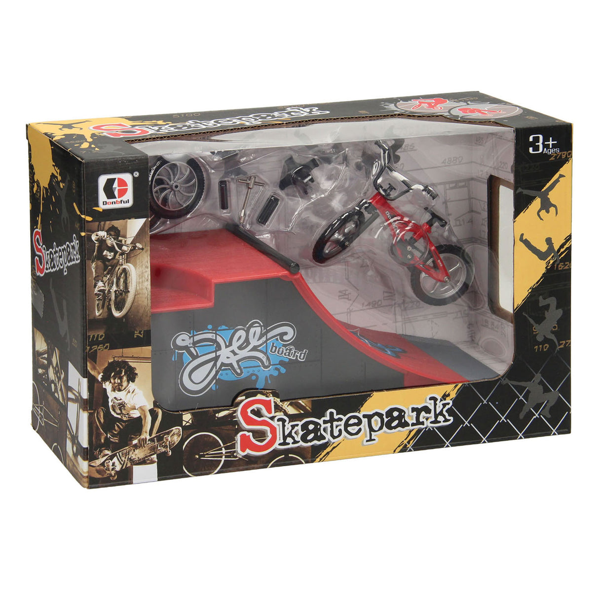 Kit de vélo de cascade à doigts avec rampe